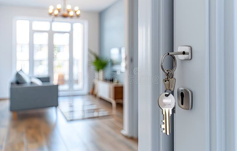 avain ja ovi auki huoneeseen
