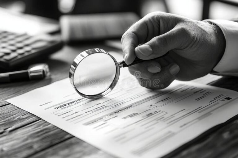 henkilo tutkii virkatodistusta poydan aaressa