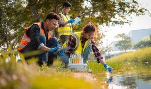 ihminen pohtimassa uravaihtoehtoja luonnossa