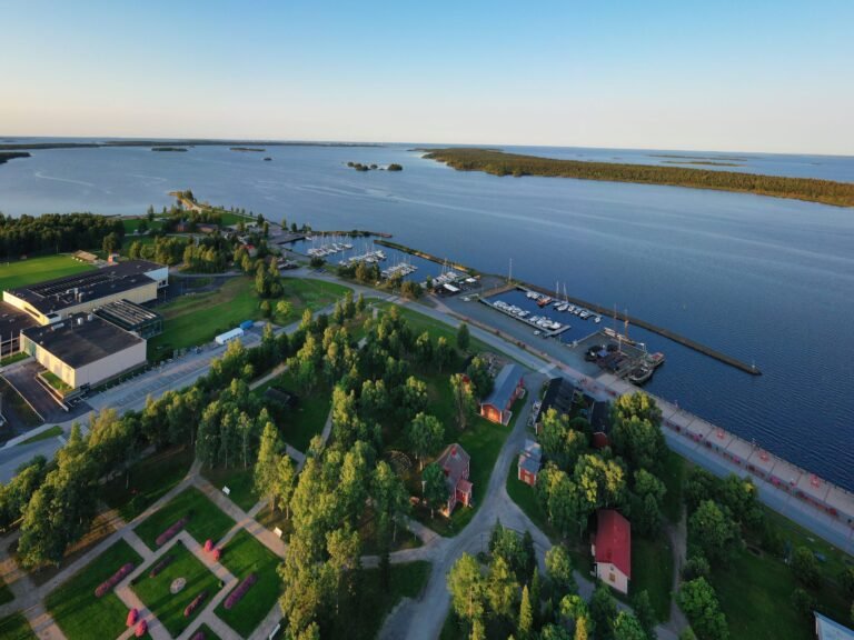 kemin keskustan kaunis kaupunkinakyma